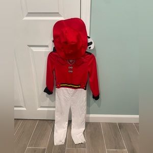 Toddler PAW Patrol Marshall Halloween Costume jumpsuit with headpiece 3T-4T